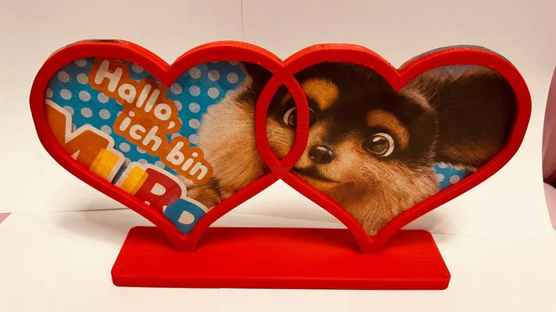 Frame two photos valentine's day