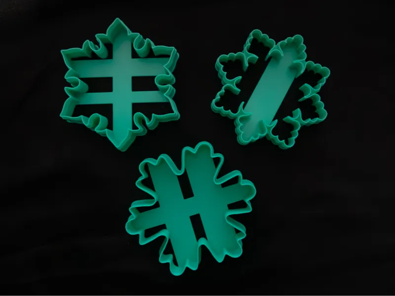 Snowflake Cookie Cutter Set – 3 Unique Designs