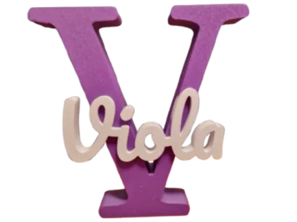 Lettera con Nome "Viola"