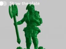 Orc barbarian mini