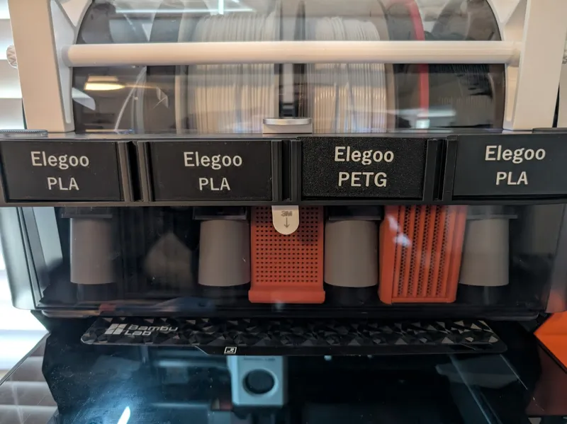 AMS Filament Label Holder for Stacked AMS