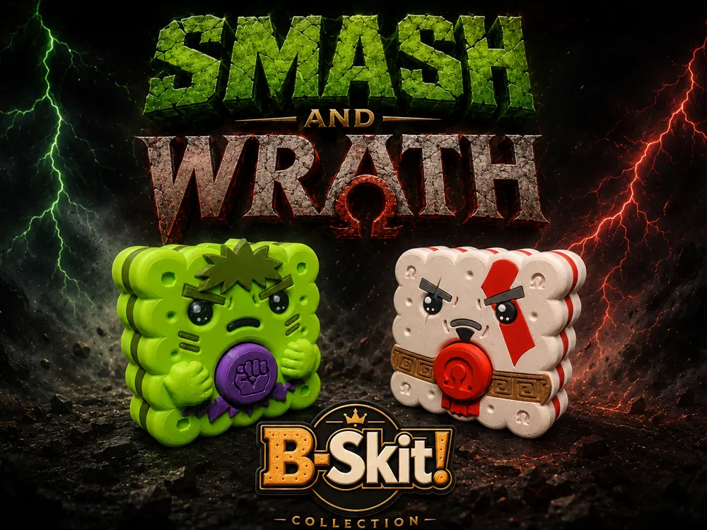 Objeto manipulable: Smash & Wrath - B-Skit! Clicker Collection. Referencia del modelo original.