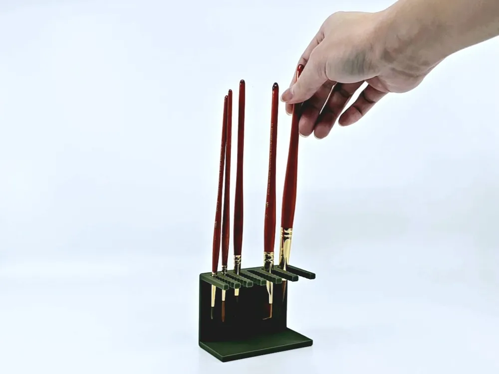 画笔架 | 6 个插槽 | XXS XS S M L XL - 免费 3D 打印模型 - MakerWorld
