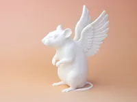 Rat with angel wings