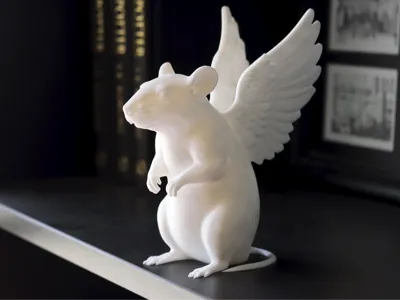 Rat with Angel Wings