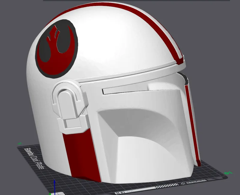 Rebel Mandalorian Helmet