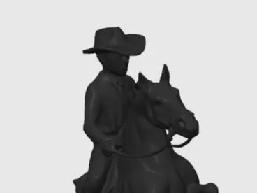 Cowboy Riding Horse