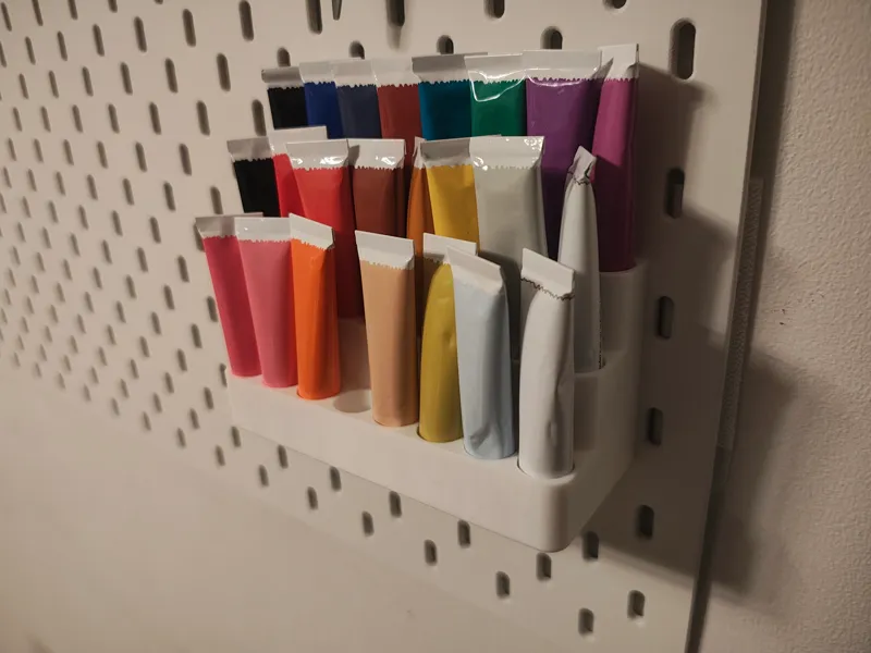 Acrylic paints / markers stand for Skadis (Ikea)