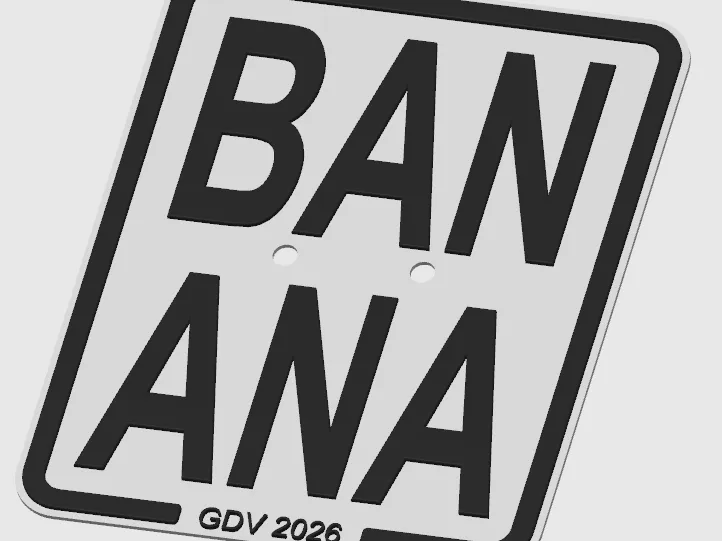 Mofa Kennzeichen - BANANA (BAN ANA) PUCH 2026