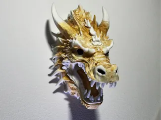 Wall Mounted Dragon Head Trophy