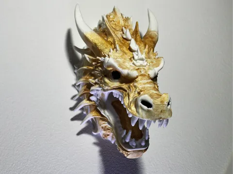 Wall Mounted Dragon Head Trophy