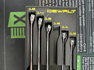 Dewalt Wrenches Gridfinity - Metric DWMT72166