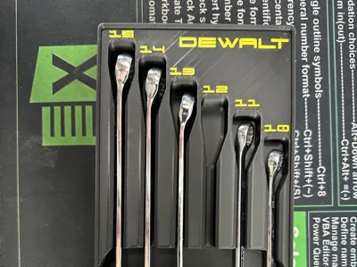 Dewalt Wrenches Gridfinity - Metric DWMT72166