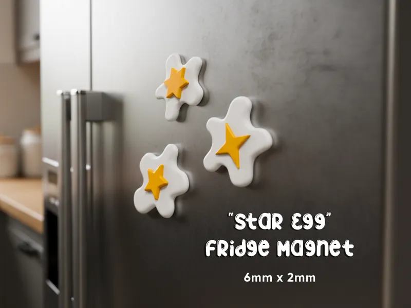 "Star Egg" Fridge Magnet (6mm x 2mm)