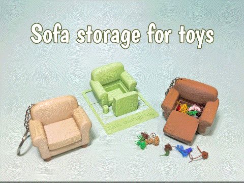 Sofa storage for toys