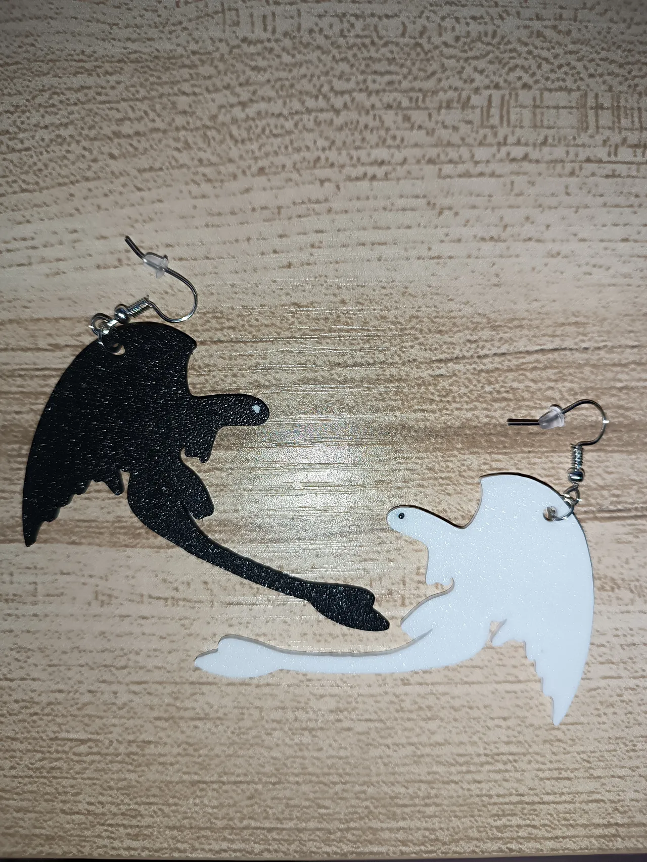 Fantasy Dragon Heart Earrings view 2