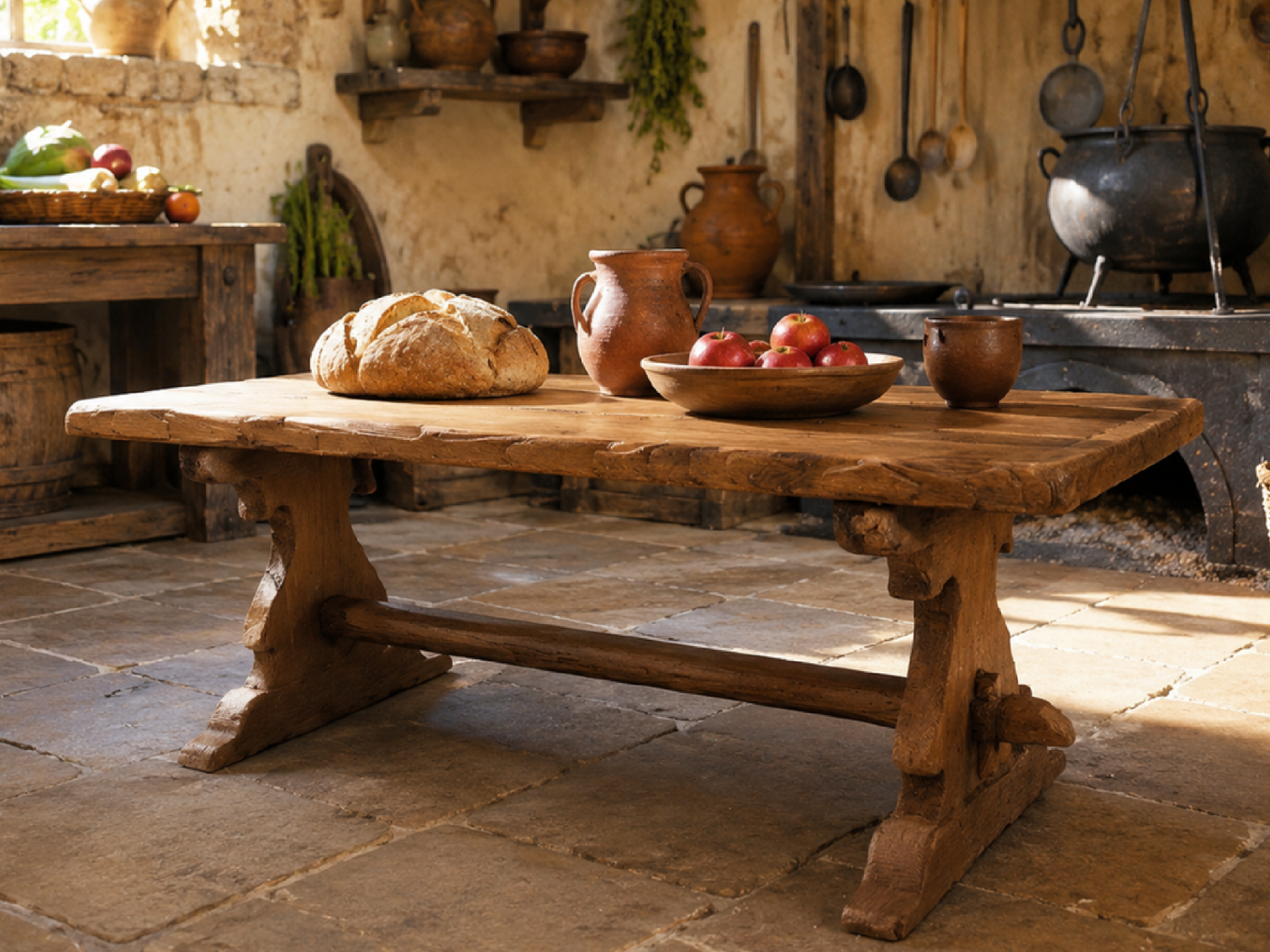 Miniature Trestle Table