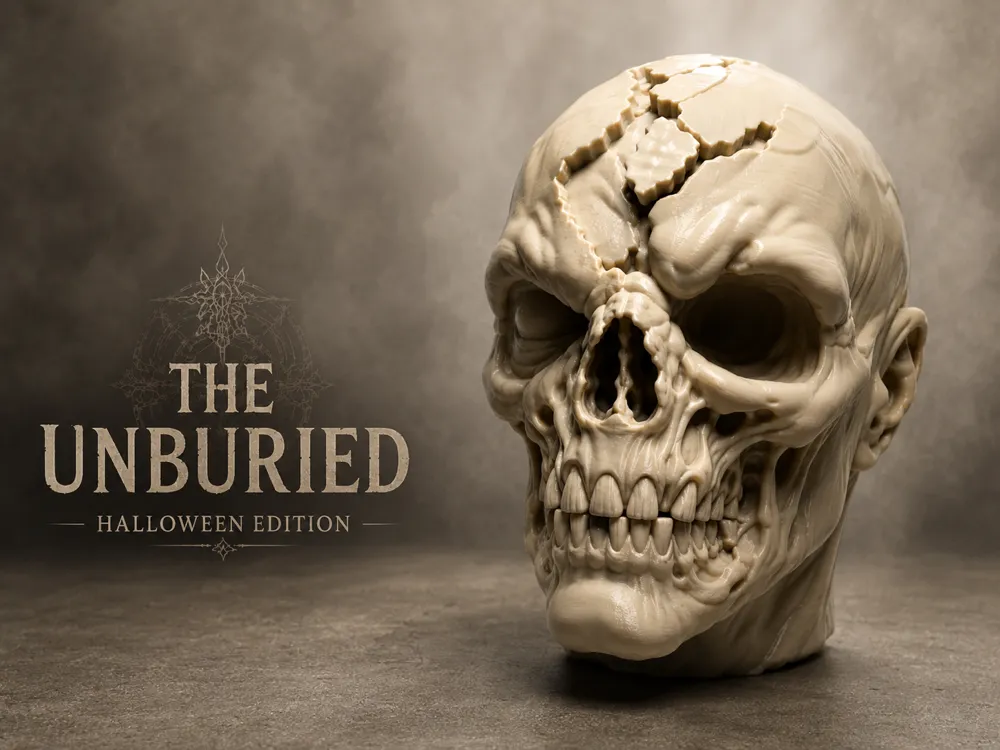 Estante o repisa: THE UNBURIED – Halloween Edition. Referencia del modelo original.