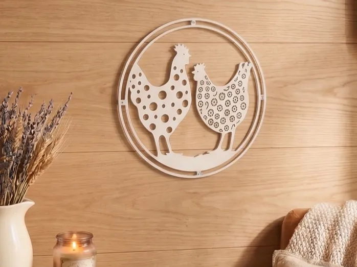Wallart - Modern chiken