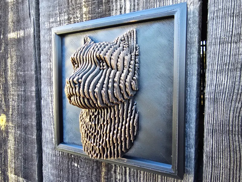 SLICED WEST HIGHLAND WHITE TERRIER - wall art