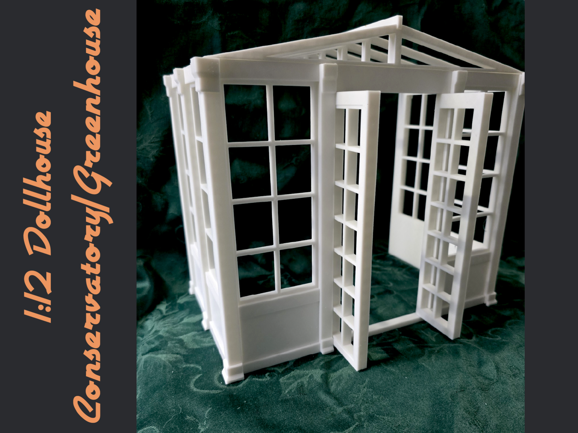 1:12 Dollhouse Conservatory / Greenhouse - 1