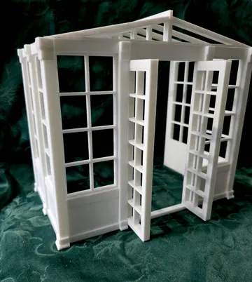 Figura decorativa: 1:12 Dollhouse Conservatory / Greenhouse — vista de referencia 4
