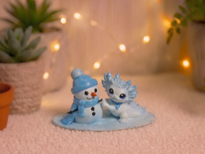 Snowy Dragon & Snowman: Winter Best Friends