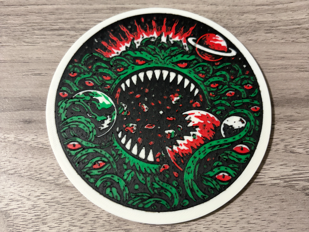 Cosmic Ivy Monster Coaster – Final Form