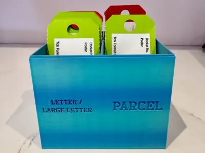 Royal Mail Tag Organiser, Postage Tag Pot
