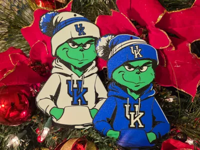Grinch Kentucky Wildcats Christmas Ornament