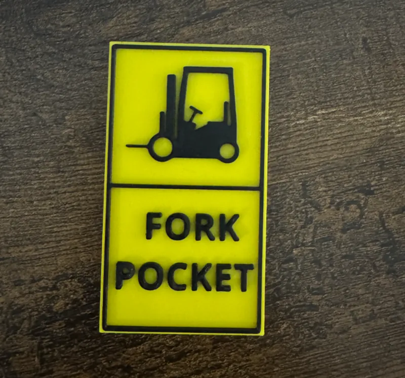 Pocket fork sign