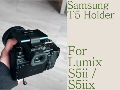 Samsung T5 SSD holder for Lumix S5ii/x