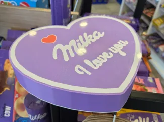 Milka I Love You Heart Shaped Gift Box