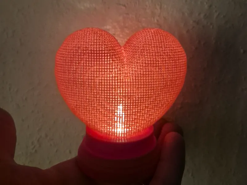 Hollow lamp /Teelicht Herz