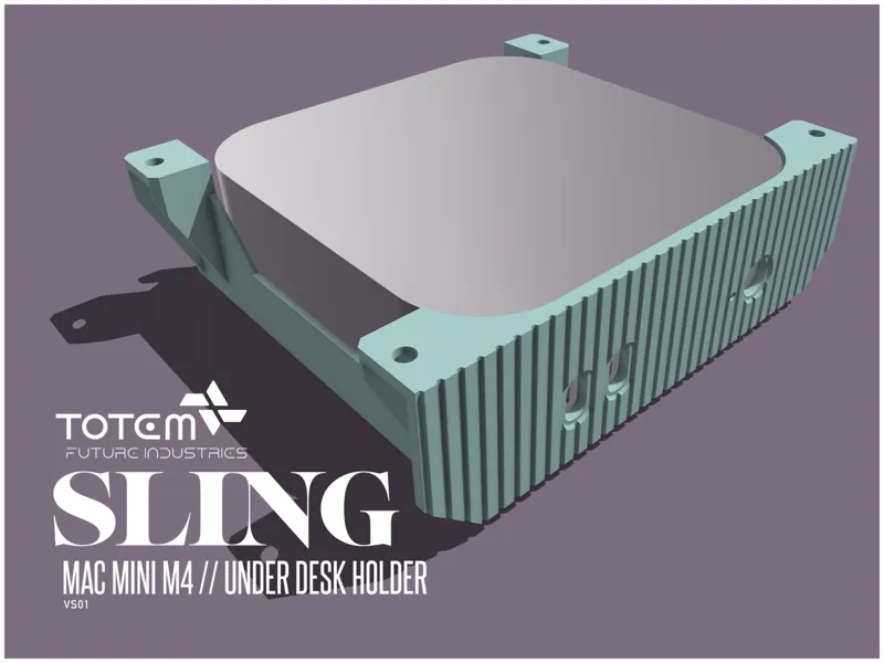 SLING / Mac mini m4 under desk holder