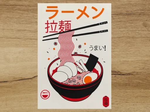 Japan ramen wall art