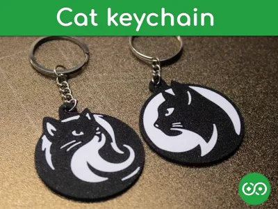 Cat keychain