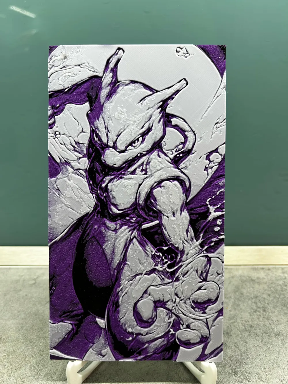 Mewtwo - Hueforge - Free 3D Print Model - MakerWorld