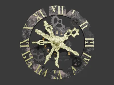 Clock with 12 hands