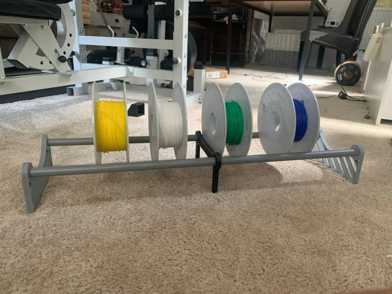 Modular Filament Spool Rack (PVC + 3D print)