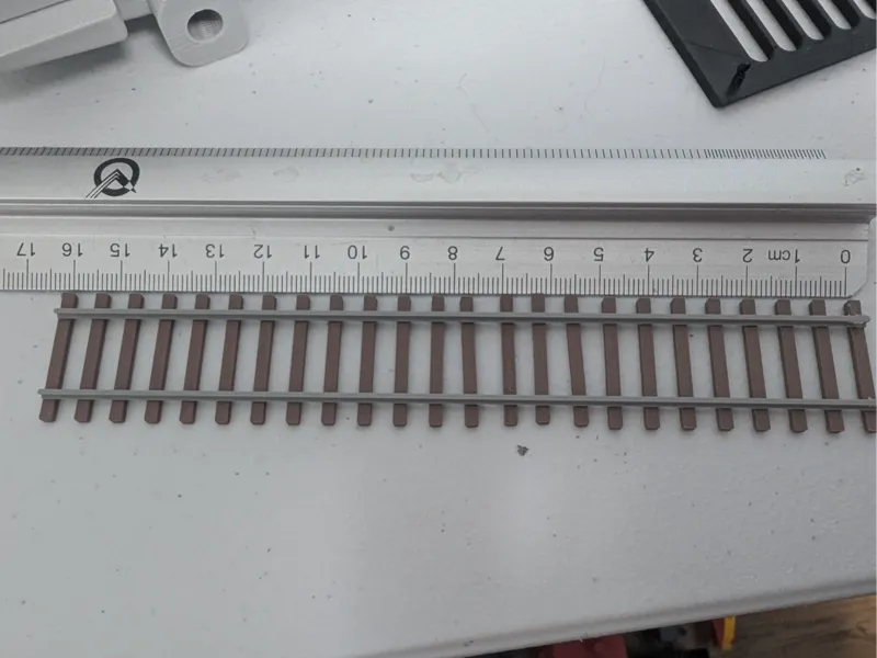 HO Railway track resized to fit on A1 Mini