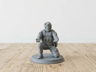 Infantry soldier penholder