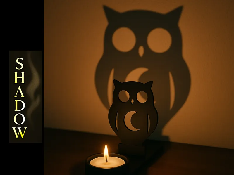 Shadow Art - Abstract Owl