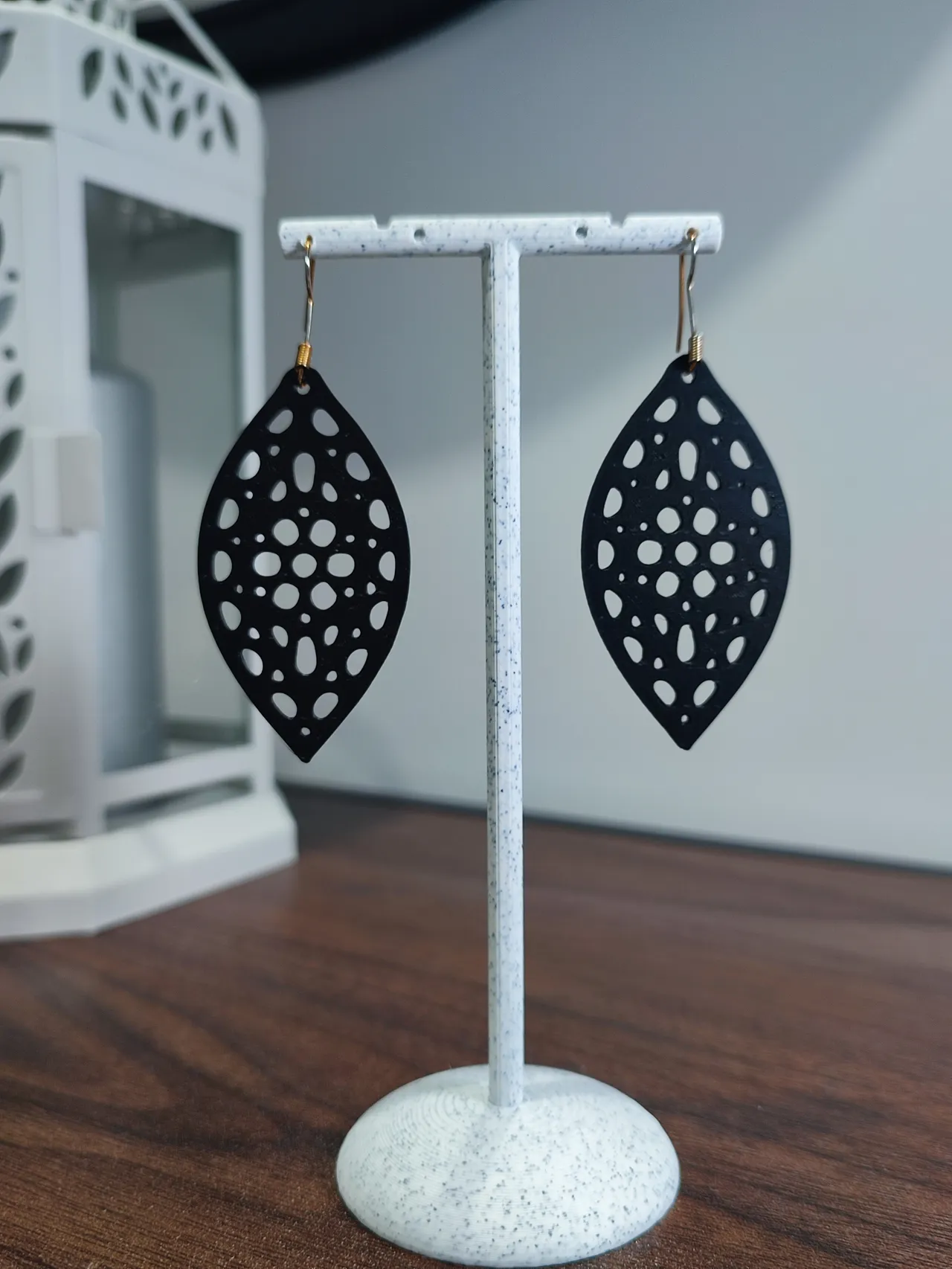 Aretes Gota de Rocío Geométrica view 2