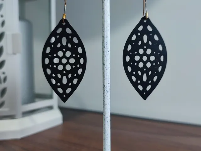 Aretes Gota de Rocío Geométrica
