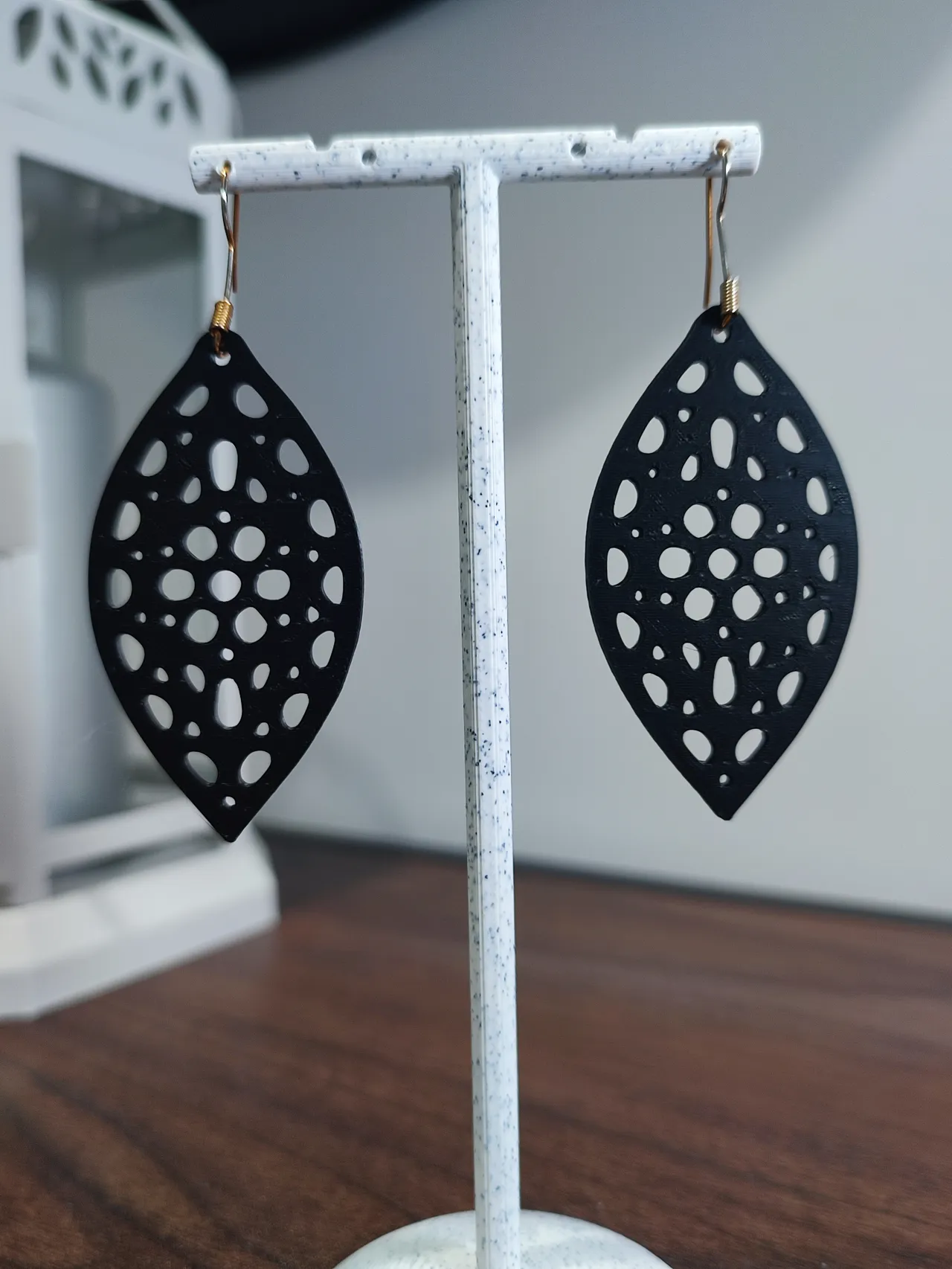 Aretes Gota de Rocío Geométrica view 3