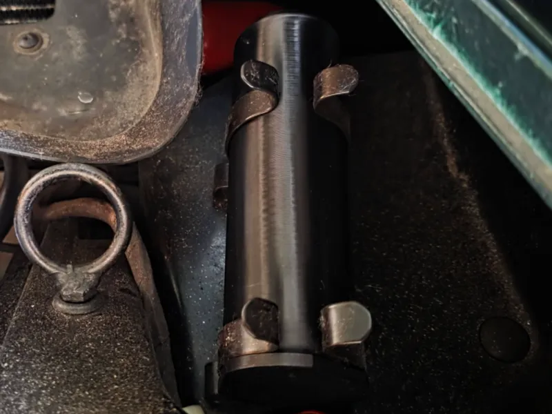 Lotus Elise S1 under hood "sealant" container
