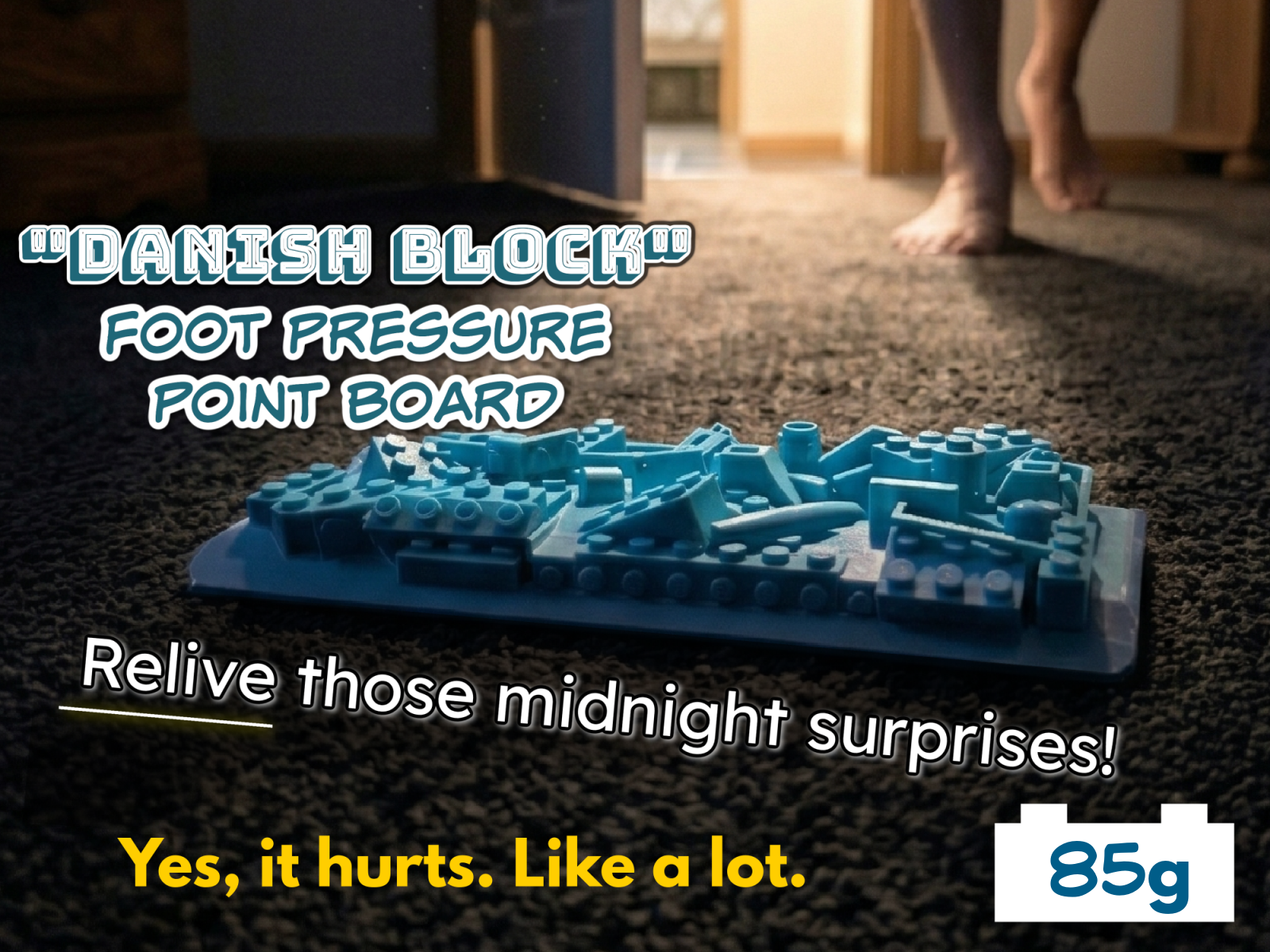 "Danish Block" Foot pressure point board