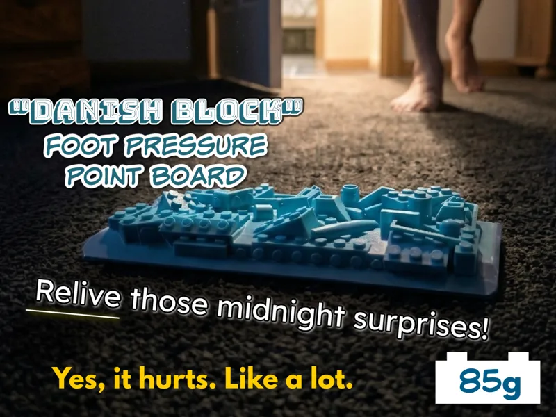 "Danish Block" Foot pressure point board