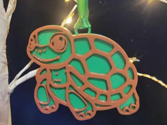Tortoise Christmas Ornament